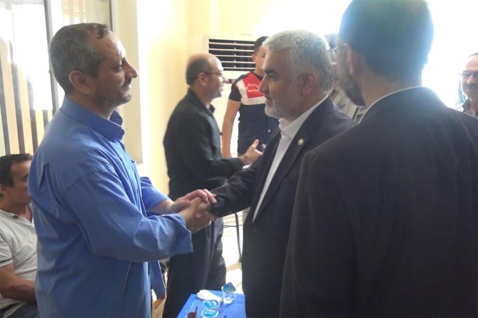 HUDA PARê mahkûmên Yûsufî yên ku beşdarî tazîya dîya xwe bûn ziyaret kir