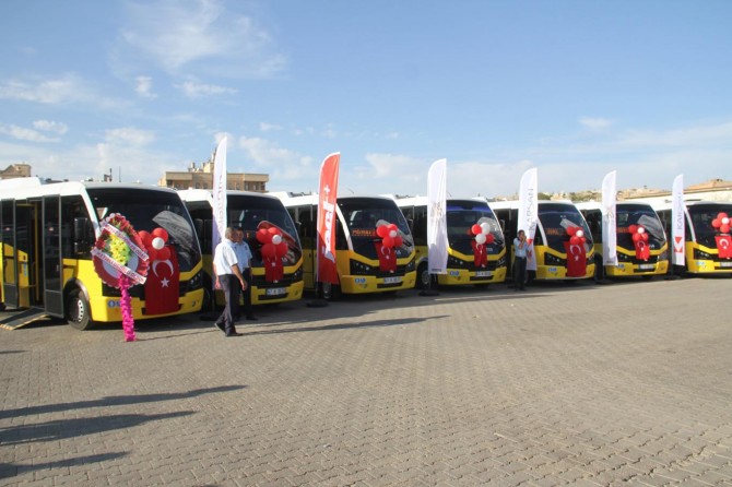 Midyat'ta şehir içi ulaşımında yenileme