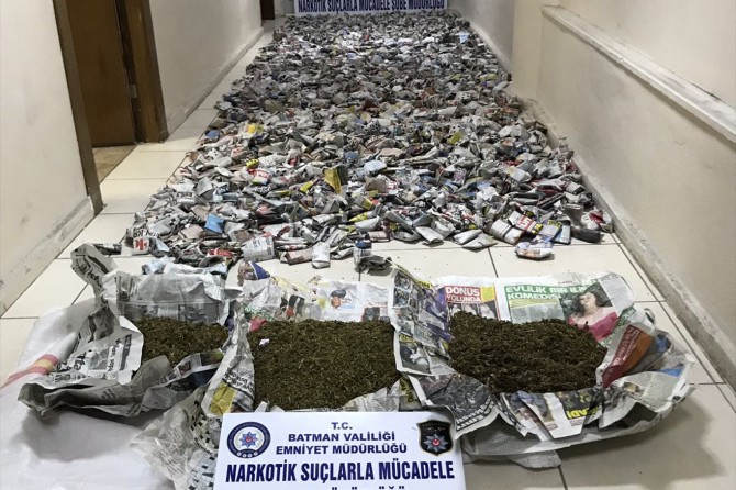 Batman’da 15 kilo esrar ele geçirildi