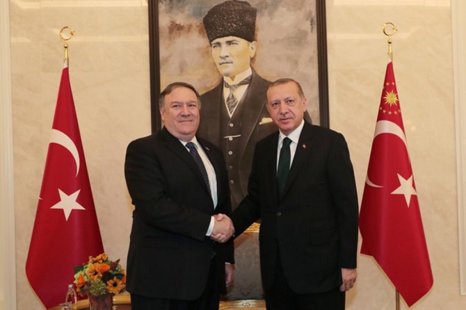 Cumhurbaşkanı Erdoğan, Pompeo’yu kabul etti
