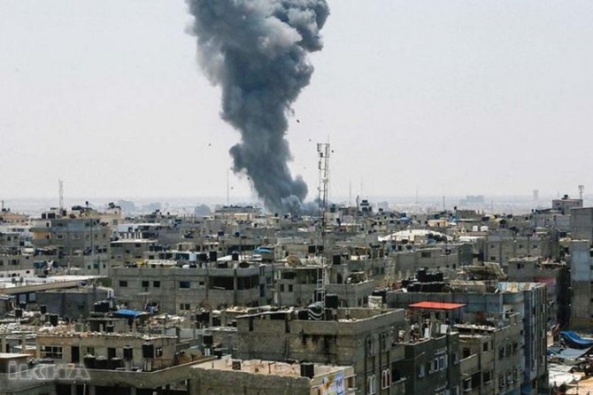 A Palestinian martyred as zionists strikes besieged Gaza