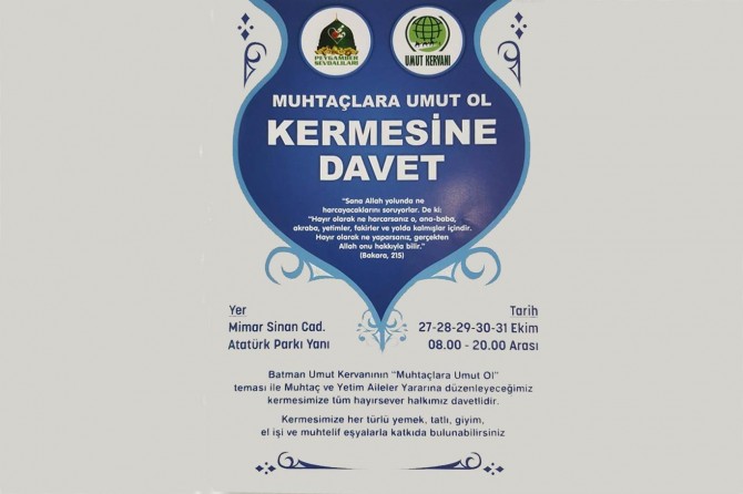 ​Muhtaçlara Umut Ol kermesine davet