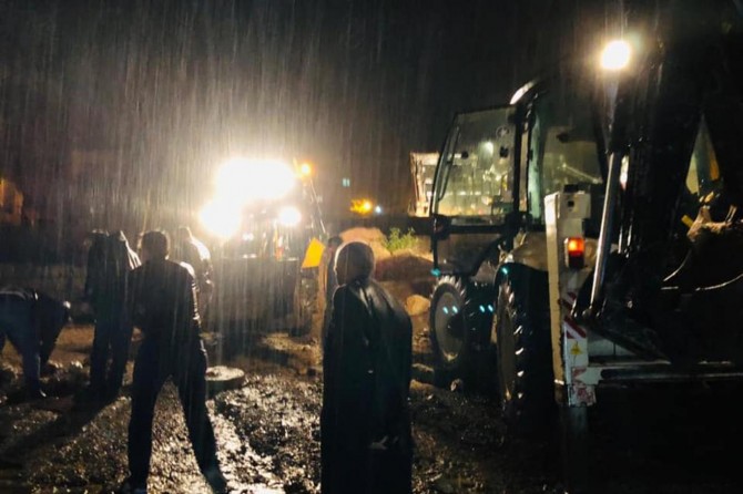 Şırnak’ta sağanak yağmur etkili oldu