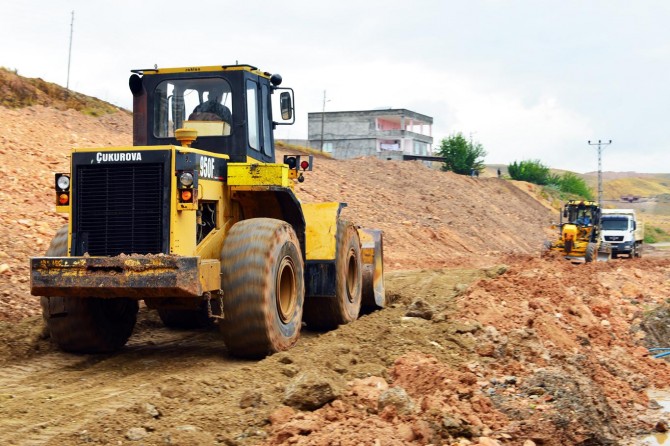 Yağmur nedeniyle köy yolu kapandı
