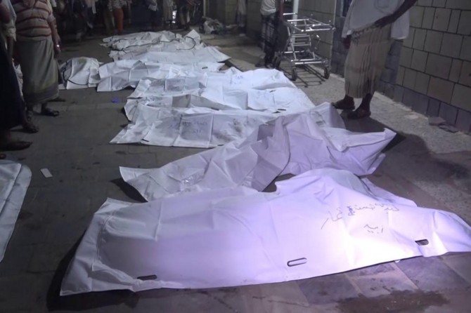 At least 30 dead in the Saudi-led coalition strike a marketplace