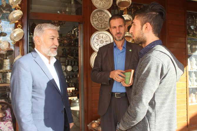 HÜDA PAR Şanlıurfa İl Başkanlığından ŞURKAV esnafına ziyaret