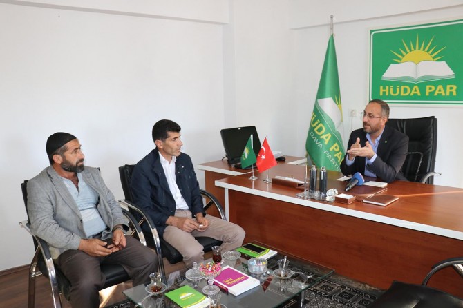 ​Bingöllü hayvan yetiştiricileri mağduriyetlerini HÜDA PAR'a iletti