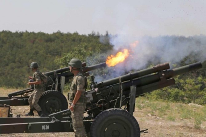 Fırat'ın doğusuna top atışı: 10 PKK'li öldürüldü
