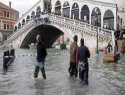 Venedik sular altında kaldı