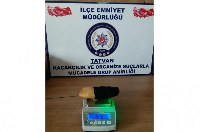 Bitlis Tatvan'da yolcu otobüsünde uyuşturucu ele geçirildi