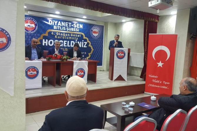 Diyanet-Sen Bitlis Şubesi 4’üncü Olağan Kongresini yaptı