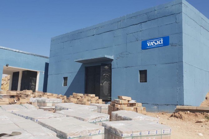 VASKİ su depolarını seramik görünüme kavuşturdu