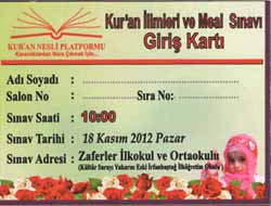 Van'da Kur'an Meali Sınav Yerleri Belli Oldu