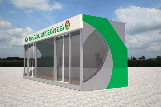 Bingöl Belediyesinden klimalı durak