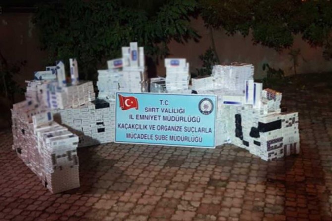 22 bin paket gümrük kaçağı sigara ele geçirildi