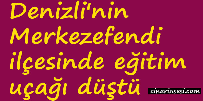 Denizli'de eğitim uçağı düştü