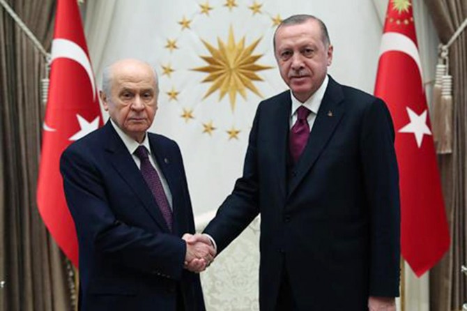 Cumhurbaşkanı Erdoğan ile Bahçeli görüşmesi sona erdi