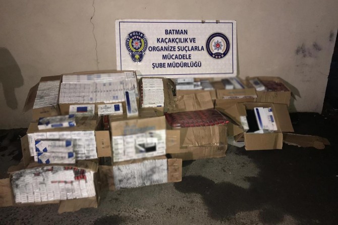 Gümrük kaçağı sigara ele geçirildi
