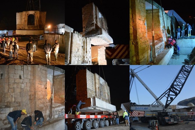The move process of the historical Ayyubi mosque began in Hasankeyf