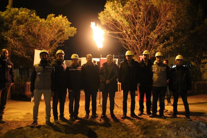Muradiye'ye doğal gaz dağıtım hattı açıldı