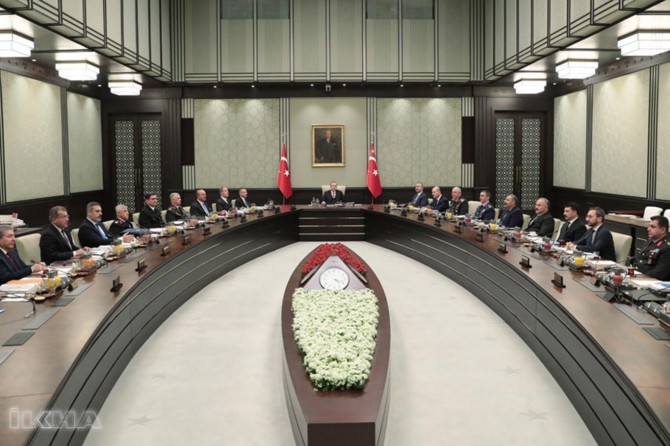 A written statement releases after Turkish NSC meeting in Ankara