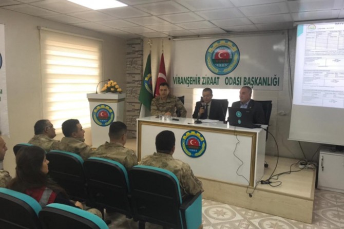 Viranşehir'de canlı hayvan ve hayvansal ürünlerin nakilleri hakkında eğitim verildi