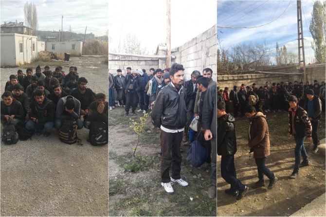 ​​Van'da 172 göçmen yakalanırken organizatörlük yapan 4 kişi de tutuklandı