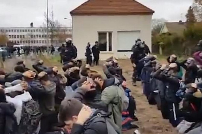 Hundreds of high school students have been detained