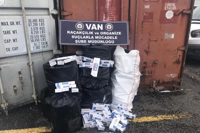 20 bin paket sigara ele geçirildi