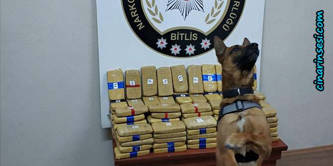 Bitlis Tatvan'da 78 kilo eroin ele geçirildi