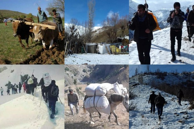 Hizmet alamayan köylüler ilkel bir yaşam sürdürüyor