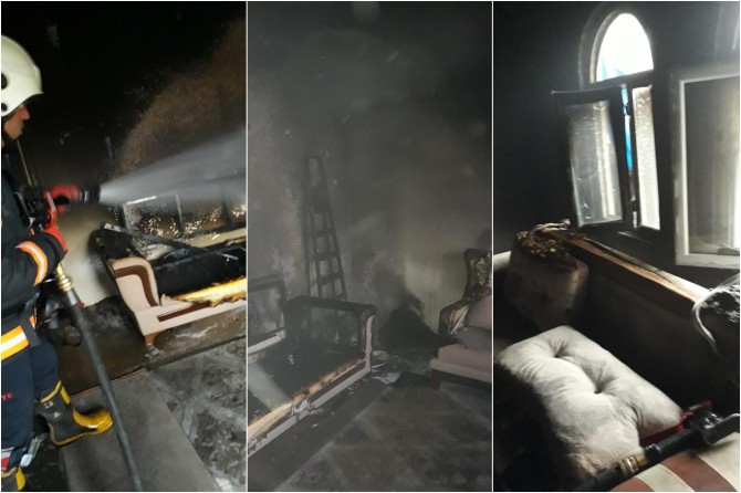 Şanlıurfa'da ev yangını korkuttu