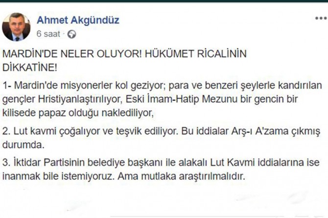 Rektör Akgündüz’den dikkat çeken paylaşım