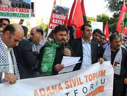 Adana'dan Filistin'e Destek