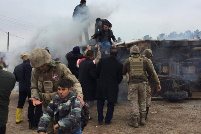 Serwîsa xwendekaran û otomobîl li hev qelibîn: 8 birîndar