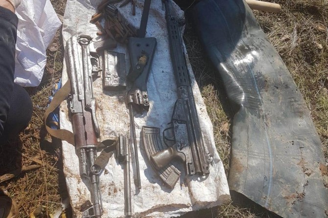 Hakkari Şemdinli'de silah ve mühimmat ele geçirildi
