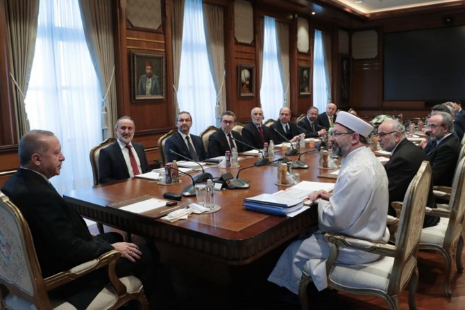 Cumhurbaşkanı Erdoğan Erbaş’ı kabul etti