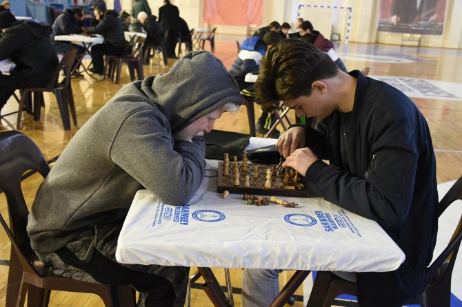 Gaziantep'te görme engelliler arasında satranç turnuvası
