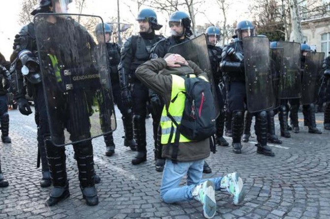 167 protesters taken into custody in France