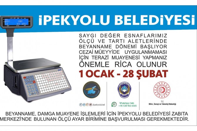 İpekyolu Belediyesinden ölçü ve ayar birimleri kontrolü