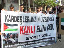 Siverek'te İsrail'e Lanet Yağdı