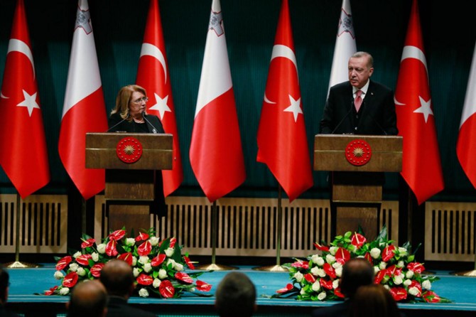 Erdoğan ve Preca'dan ortak basın açıklaması