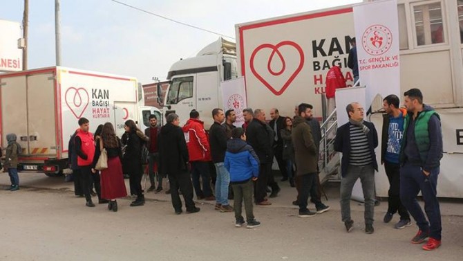 Şırnak Müftülüğü görevlileri kan bağışında bulundu