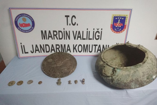 Mardin’de tarihi eser kaçakçılığı bir gözaltı