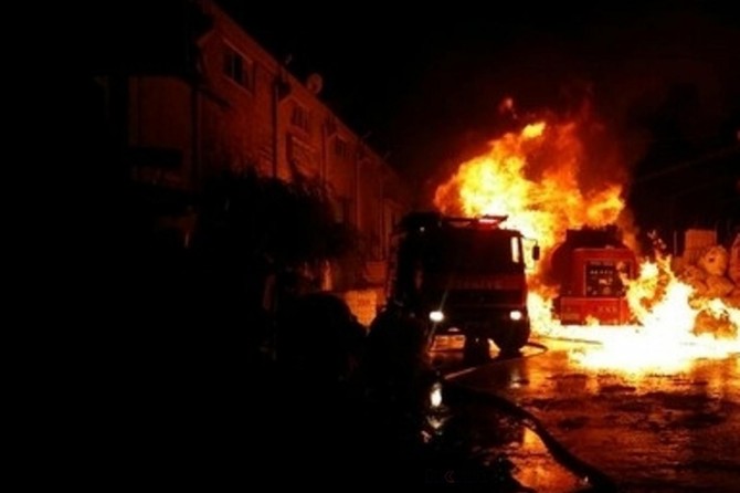 İzmir'de geri dönüşüm tesisinde yangın