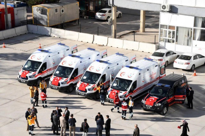 Adıyaman’da 112 Acil Servisine 4 yeni ambulans takviyesi