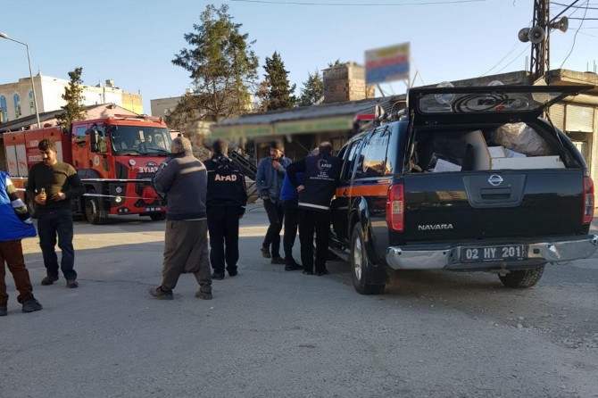 Kâhta'da bidondan sızan gaz mahalleliyi tedirgin etti