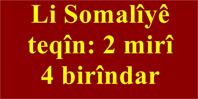 Li Somalîyê teqîn: 2 mirî 4 birîndar