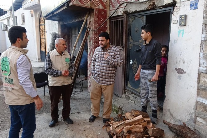 Suriyeli aileye yardım eli uzatıldı