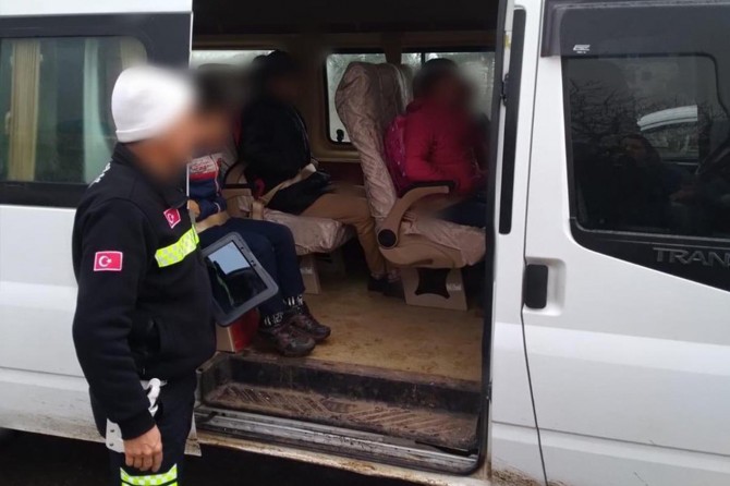 50 okul taşıtına cezai işlem uygulandı